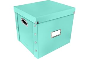 Snap-N-Store Vinyl Record Storage Box - 12" - 1 Pack- Crate Holds up to 75 Vinyl Albums - Mint