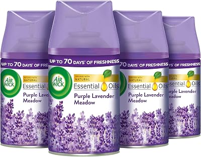 Air Wick Purple Lavender Meadow Freshmatic Auto Spray Refill 250ml Pack of 4