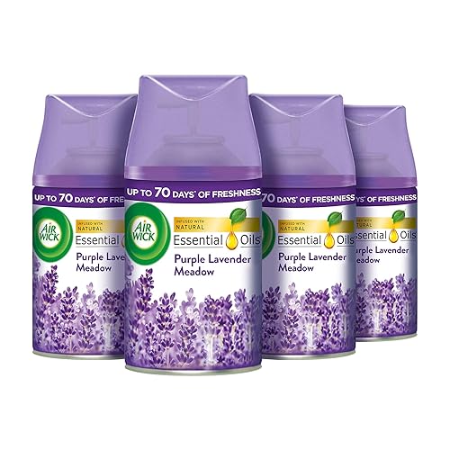 Air Wick |Purple Lavender Meadow |Automatic Air Freshener|Freshmatic Auto Spray Refill | 250ml| Pack of 4