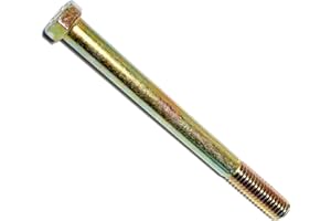Hard-to-Find Fastener 014973253035 Grade 8 Coarse Hex Cap Screws, 7/16-14 x 5, Piece-10, Yellow