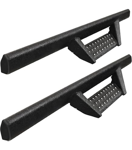 thumbnail image 2 of BINARY STAR Running Boards For 2018-2025 Jeep Wrangler JL 2-Door - 6 Inch Carbon Steel Side Steps With 2-Stair Design 2 of 11