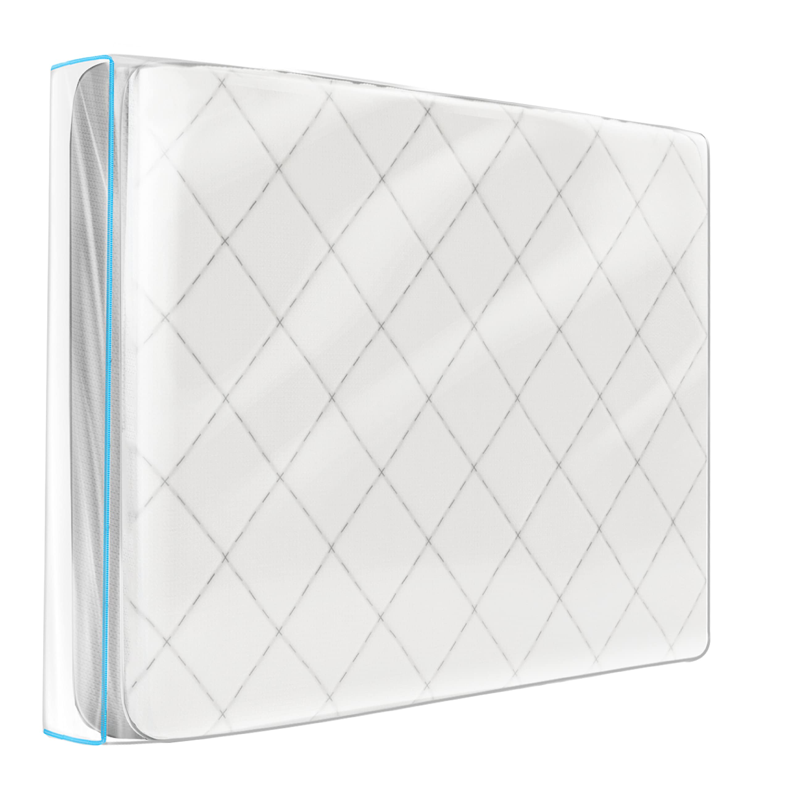 Reusable - Single Mattress Cover for Moving - 90x200 cm (30 cm Thick)/ 35"x 79" - Mattress Bags for Moving and Protection - 2-in-1 Plastic Mattress Protector and Mattress Storage Bag