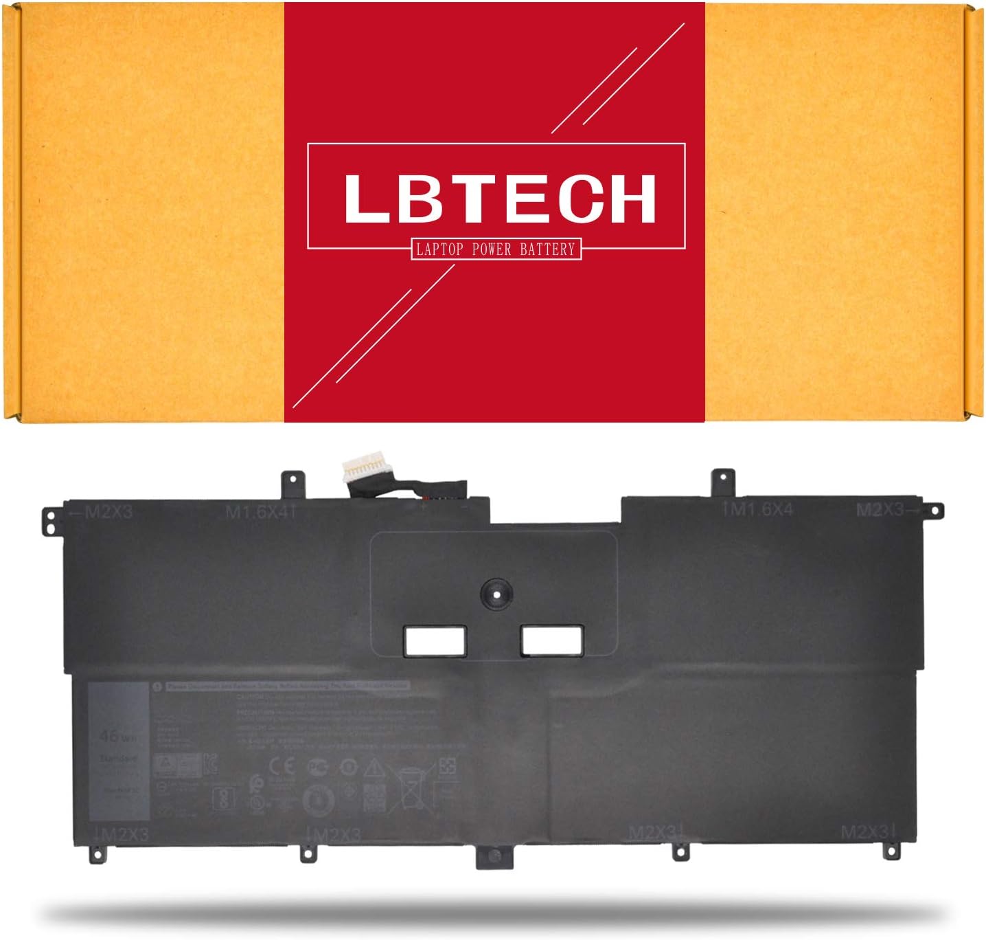 LBTECH NNF1C Compatible Laptop Battery Replacement for DELL XPS 13 9365 13-9365-D1605TS 13-9365-D1805TS 13-9365-D2805TS N003X9365-D1516FCN N006X9365-D1726QCN Series HMPFH 0HMPFH 7.6V 46Wh