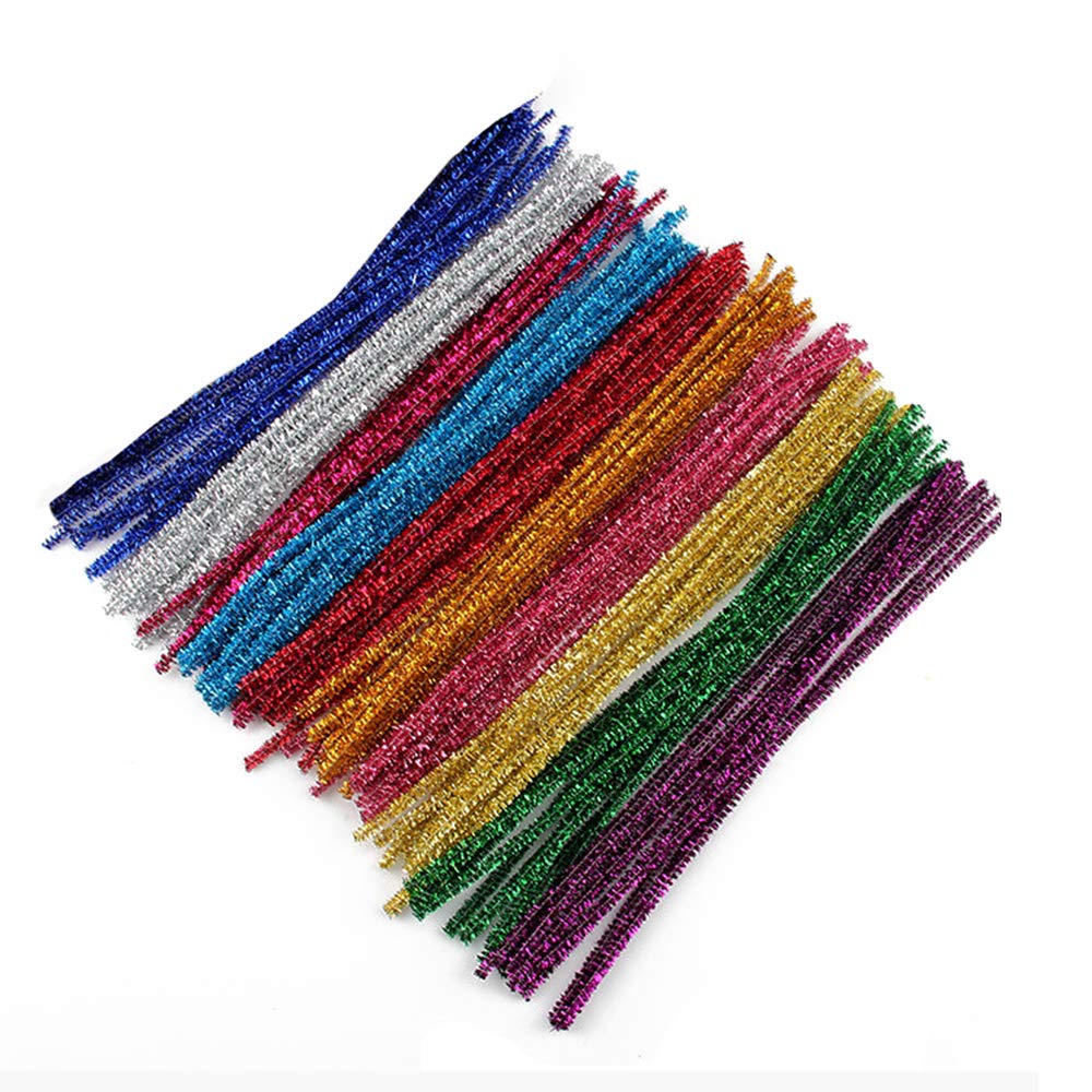 YOFASEN 10 Kinds Colour Pipe Cleaners Chenille Craft Stems Bright Colours, Style 1 (10 Colour), 30 * 0.6CM