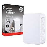 GE Pro 6-Outlet Extender, Surge Protector, Side