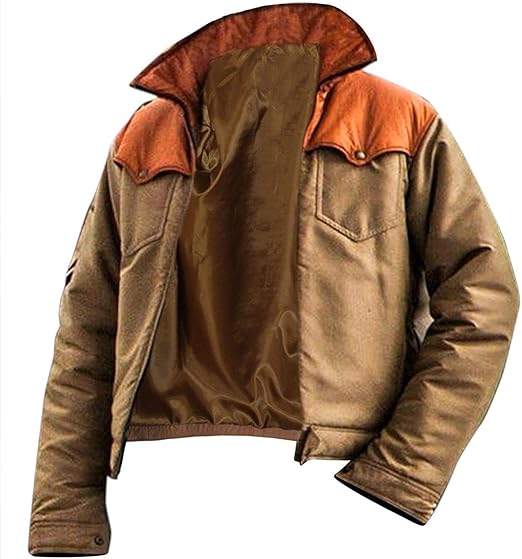 Haute_Fashions Yellowstone Real Cotton Jacket Biker Cotton Jacket