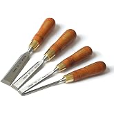 Narex Czech Steel Premium 4 pc set 6 (1/4), 12 (1/2), 20 (3/4), 26 (1) mm Chisels w/Hornbeam Handles