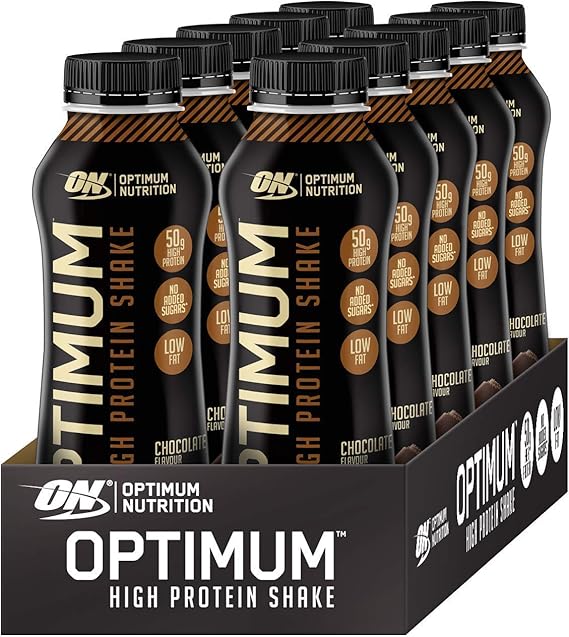 Optimum Nutrition Protein Shakes Chocolate Ready To Drink 50g High
