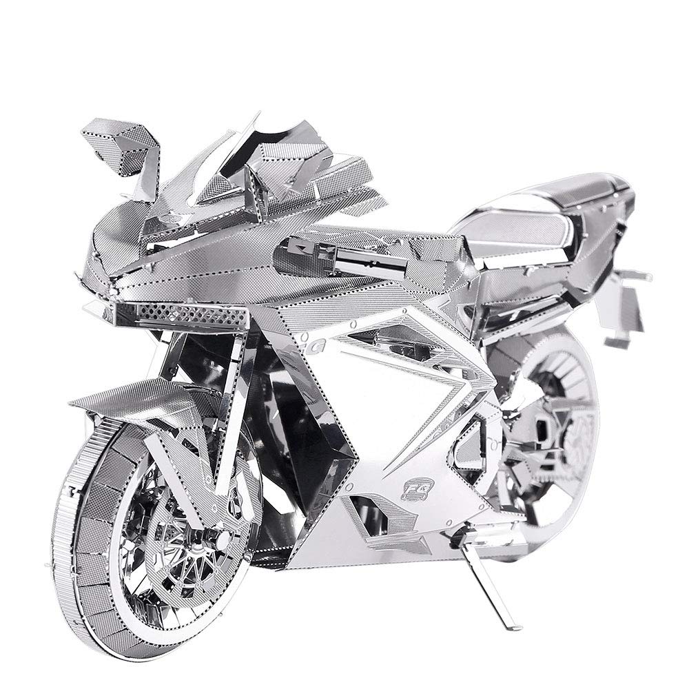 Piececool 3D Metal Puzzles for Adults, DIY 3D Motorcycle Model Kits,3D Puzzles for Teen Men Craft Kits, Great Birthday Gifts, 72 Pcs