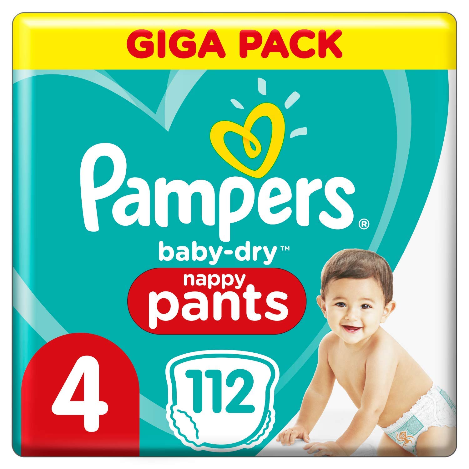 Pampers 81714239 Baby-Dry Pants Nappy Pants White