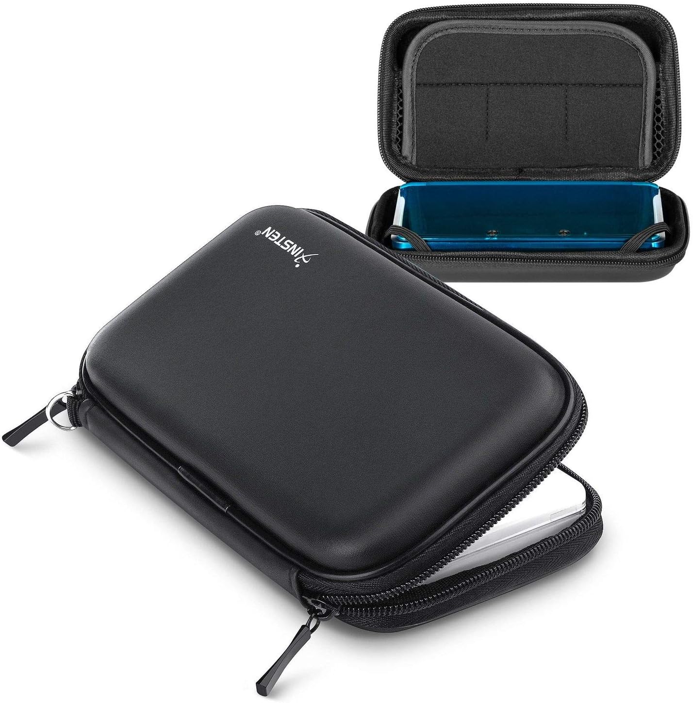 Insten Eva Hard Case Compatible with Nintendo 3DS / NDS Lite, Travel Carrying Case with Inner Storage for Game Cards, Stylus, Accessories, Black