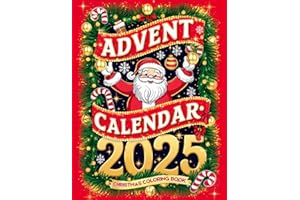 Advent Calendar 2025 : Christmas Coloring Book for Adults: Christmas Cheer Every Day — A Fun and Calm Countdown to Xmas!