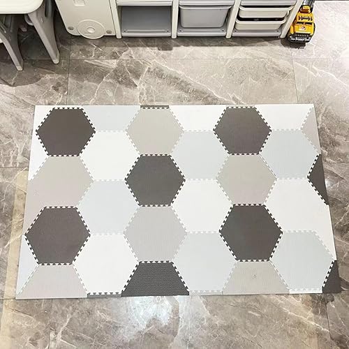 ANFURI Soft Non-Toxic 38 Tiles Foam Baby Play Mat Hexagon