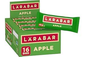 LÄRABAR Apple, Fruit and Nut Energy Bar, Pack of 16 Bars, Gluten Free, Vegan, Family Pack, Snack Bars, 720 Grams Package