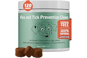 COLORADO DOG 100% Natural Flea & Tick Prevention for Dogs, Chewable – Made in USA Bacon Flavor Soft Chews – Dog Flea & Tick Treatment Control – Oral Pill Repellent Alternative for All Breeds (120 Ct)