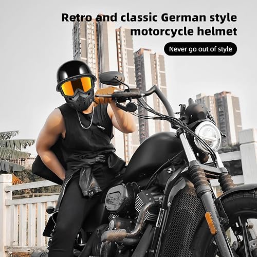 cruiser motorcycle helmets Daytona Graffiti Open Face Helmet, 2XL A peak visor adds an extra layer of protection against sun and road glare Simpson Motorcycle CHOPRA2X - Chopper