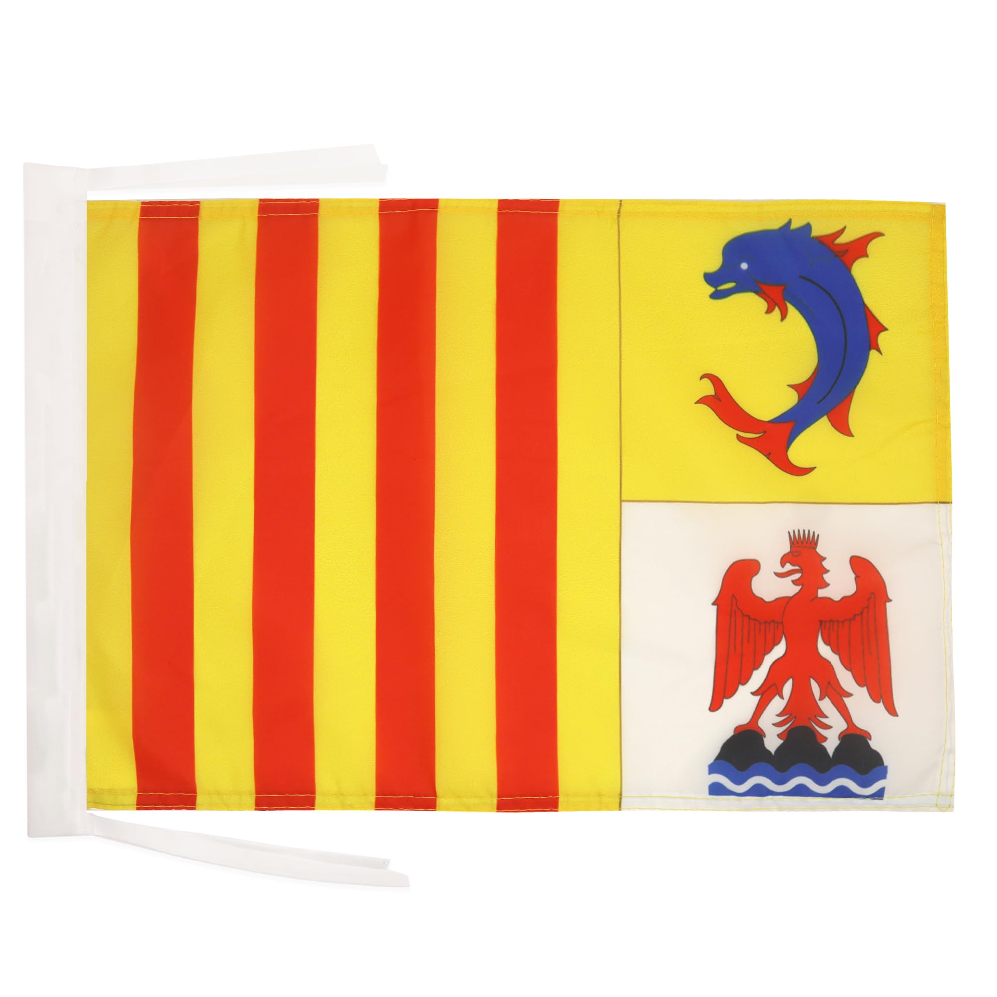 AZ FLAG - Provence-Alpes-Côte d'Azur Flag - 18'' x 12'' - 100% Polyester French region of PACA Small Banner with Two Cords - Fade Resistant - Vivid Colors - 18x12 in - 45x30 Cm — image 1