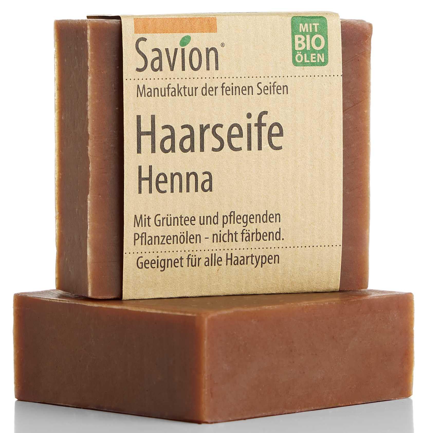 Savion hair washing soap "Henna"