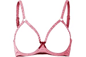 Cute and Spicy Elara Silky Bra Blue Bra Quarter Cup Design Lingerie for Special Occasions