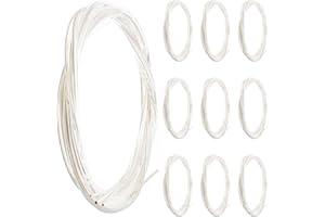 PRETYZOOM 10 Packs Acoustic Guitar Strings Silver-plated Classical Nylon Strings Replacement Set for Folk