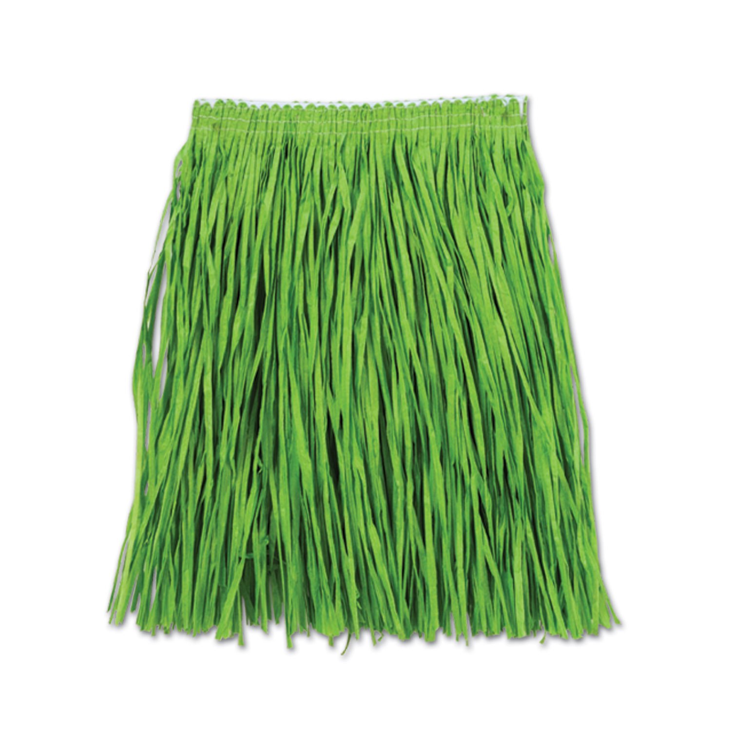Photo 1 of Beistle Womens Adult Mini Hula Skirt for Luau Girl Costume Accessory, Green, 16 X 36 US