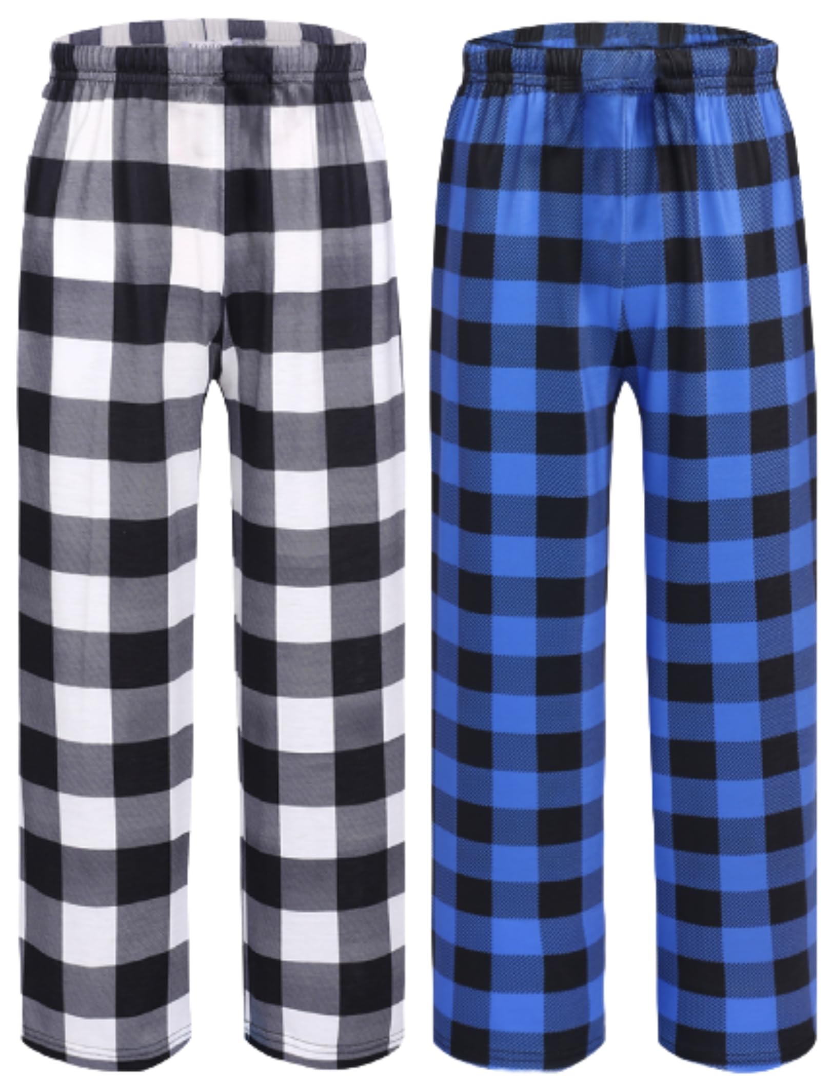 Photo 1 of ***ONLY BLUE***Ekouaer 2 Pack: Boys Pajamas Pants Soft Elastic Waist PJ Bottoms Comfy Lounge Long Pants with 2 Pockets 4-14 Years GP4 140