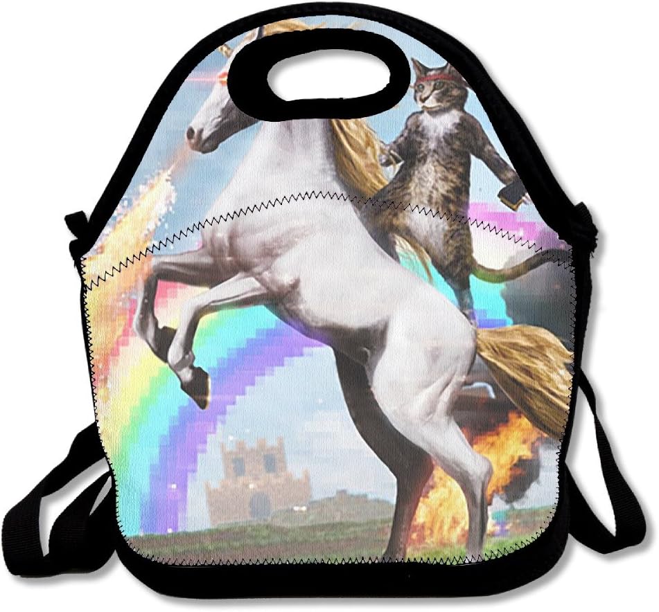RSTG The Cat With The Gun Drive Unicorn Reusable Snack Bag