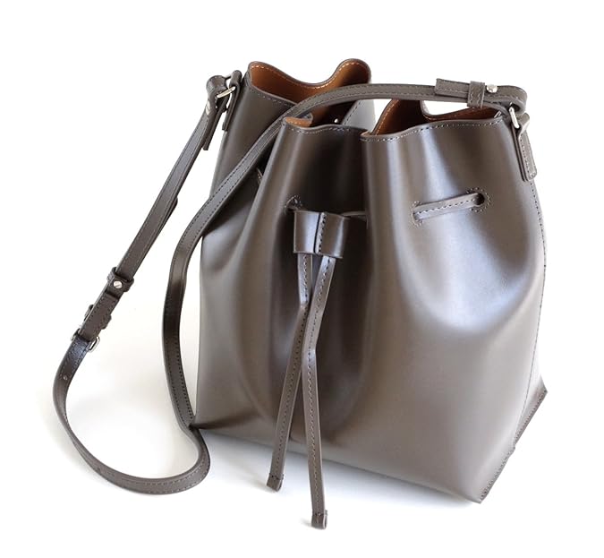 Amazon ヤーキ 巾着ショルダーバッグyh 37 エスプレッソ Yahki