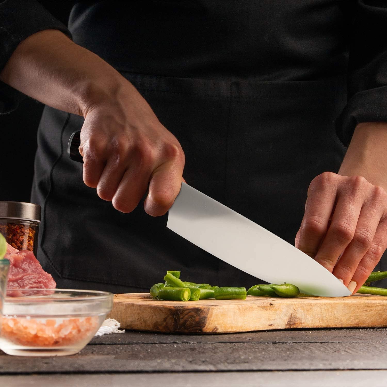imarku Chef Knife - Pro Kitchen Knife 8 Inch Chef's Knives High Carbon German Stainless Steel Sharp Paring Knife with Ergonomic Handle: Kitchen & Dining