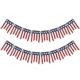 VILIFEVER American String Flag Banner 4th of July Decorations Patriotic Red White Blue Stars and Stripes Bunting, USA Flag Garland for Labor Veterans Day, American Independence Day Decorations