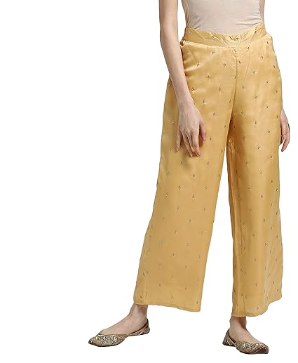 By FBB Embroidered Elasticated Palazzos