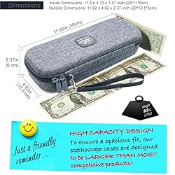 PROHAPI Hard Stethoscope Case, Large Stethoscope