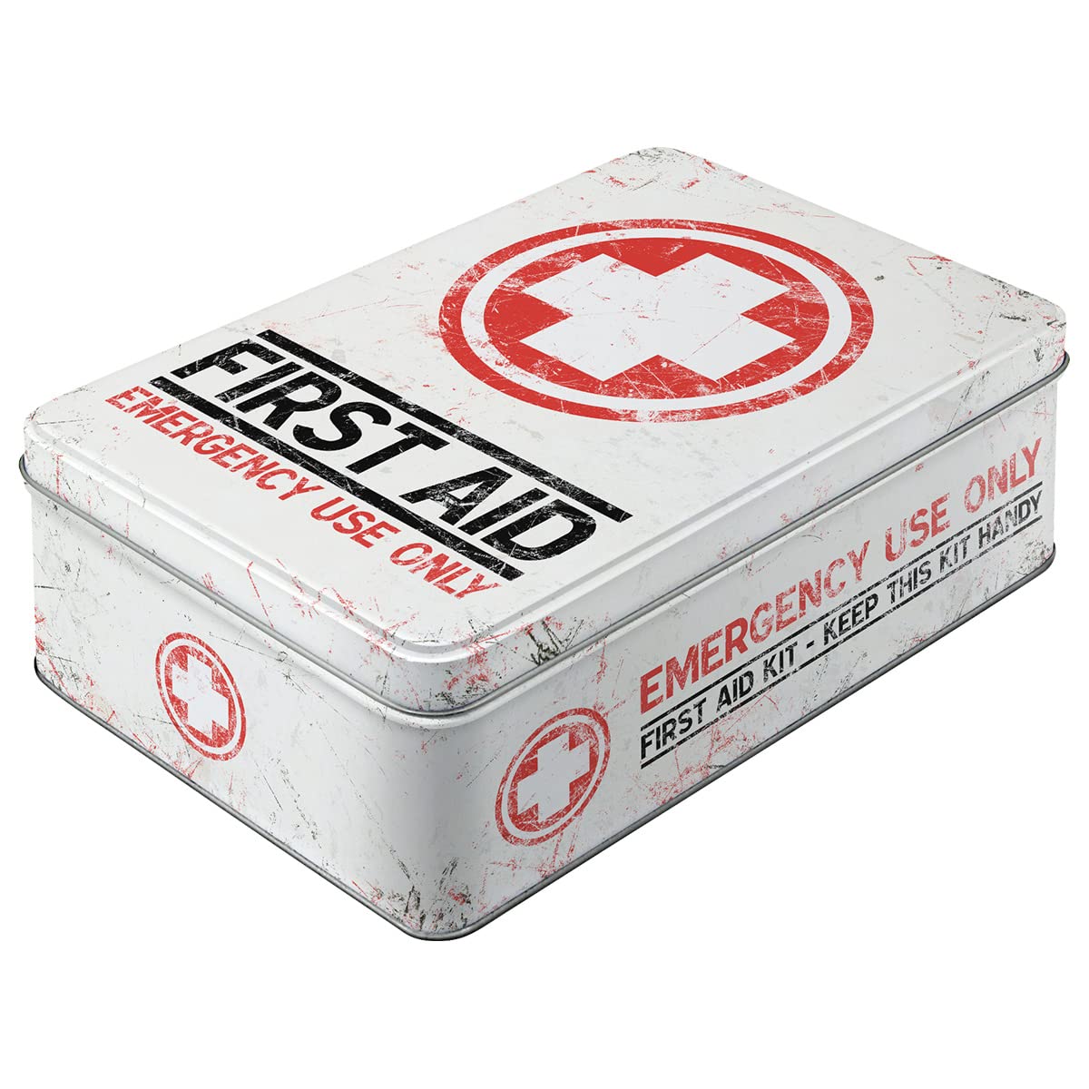 Nostalgic Art 30704 Pharmacy First Aid Kit-Storage Box Flat