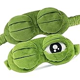 2 PCS Sleep Mask for Girls Women Men Kids Funny Cute Contoured Blackout Frog Cat Dog Animal 3D Sleep Eye Mask for Sleeping