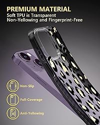 SCORPIFY for iPhone 15 Plus Case with Gold Leopard