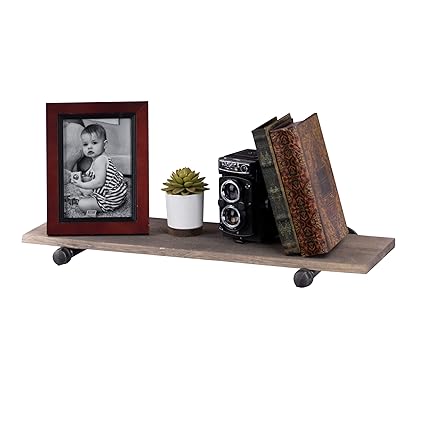 Amazon Com Rustic Industrial Pipe Brackets Floating Shelf By Pipe