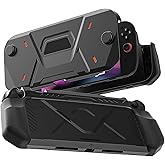 GLDRAM Protective Case for Nintendo Switch 2 (2025), Hard PC Front Cover +TPU Soft Back Shell Protect Screen with Ergonomic Grip for 360° Full Protection - Black