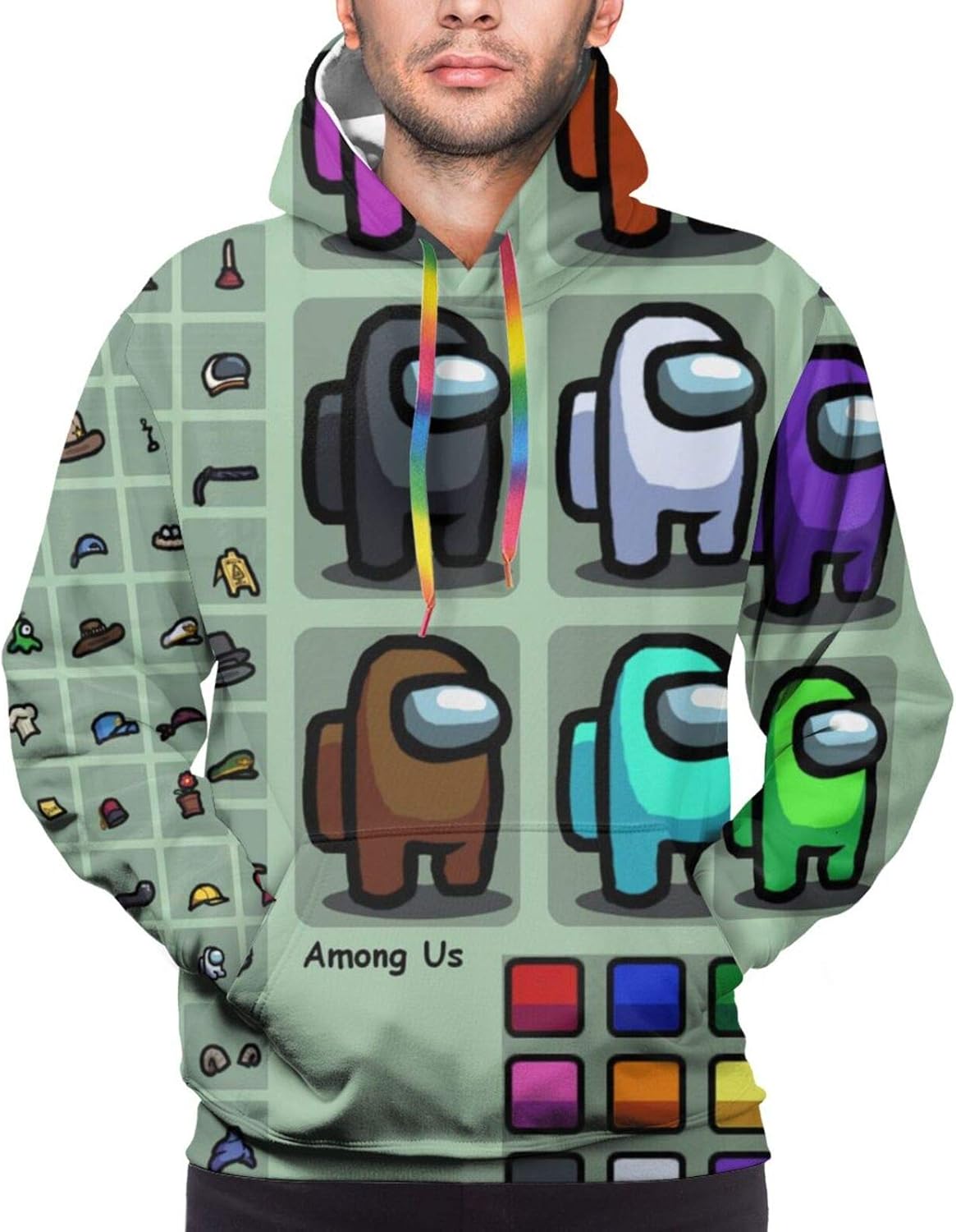 Among Us Hoodie for Men Game Among Us Cosplay Costume 3D Print Long