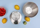 EXZACT Digital Kitchen Scale with Stainless Mixing Bowl 5 kg Capacity view 2