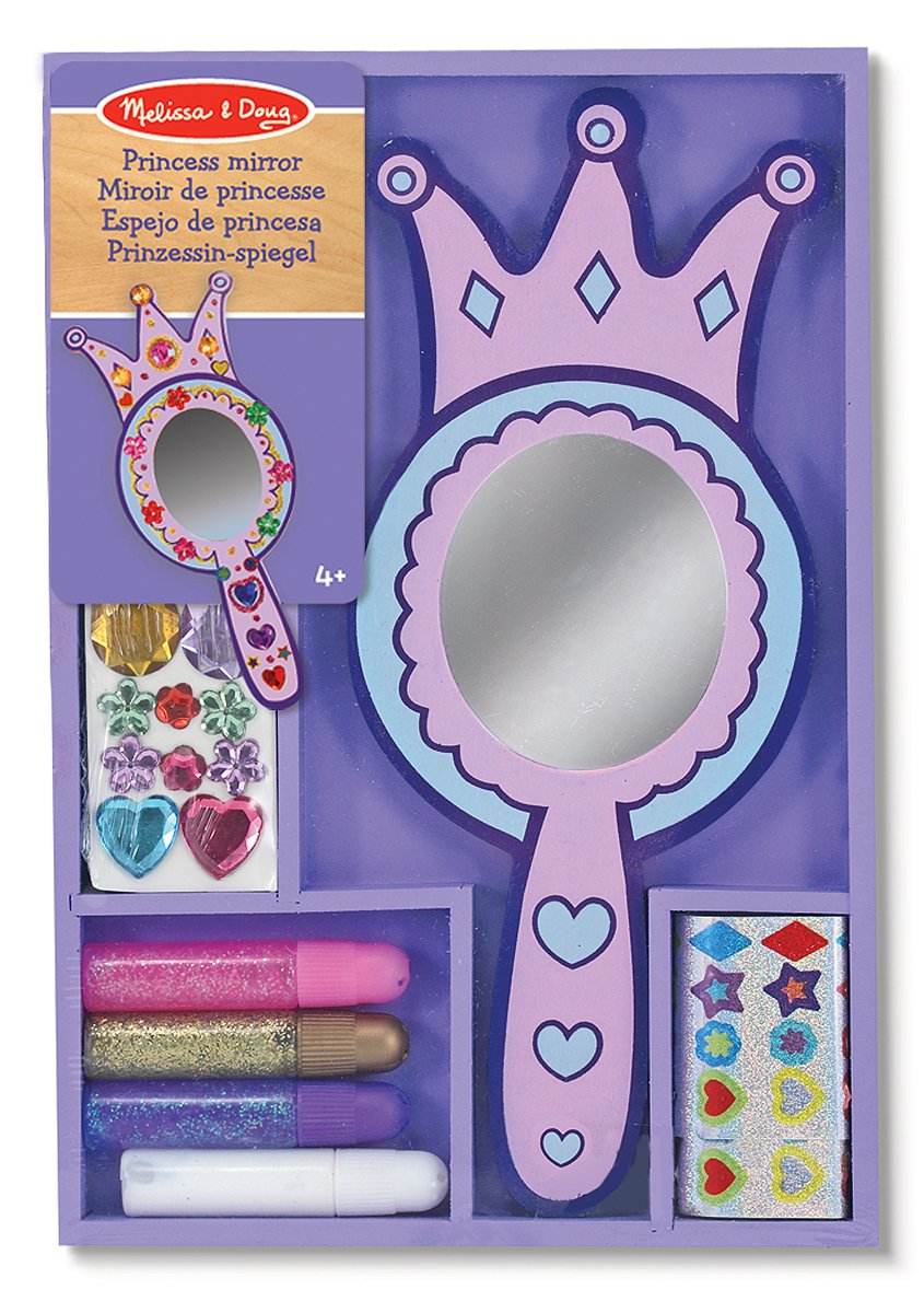 Melissa & Doug DecorateYourOwn Wooden Princess Mirror Craft Kit Buy