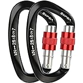 XINDA Screwgate Locking Carabiner Clip - Professional Rock Climbing Carabiner Screw Lock,Heavy Duty Carabiners for Climbing,Mountaineer,Hammock,Camping,Outdoor Equipment