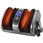 CCHYF Shiatsu Foot Massager with Heat, Foot and Calf Massager Machine with Kneading Roller Tissue for Relaxation, Plantar Fasciitis, Pain Relief, for Women & Men, Grey