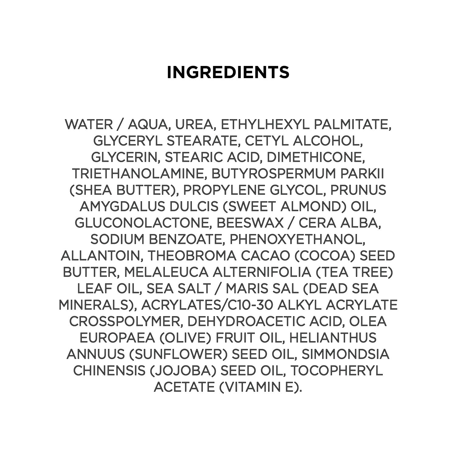 SEACRET Minerals From The Dead Sea, Foot Cream With Tea Tree Oil, 5.1 FL.OZ: Premium Beauty