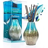 KeyLaLa Ocean Mist Reed Diffuser Set, Bathroom Diffuser, Reed Diffuser with Aromatherapy Oil Refill - Elegant Home Fragrance Gift for Home, Bathroom, Kitchen, and Office