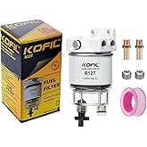 Kofil R12T Fuel Water Separator Marine Fuel Filter/Water Separator Assembly, for Outboard Motor Marine Engine, Replaces# S324