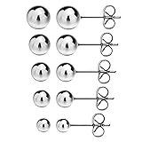 JewelrieShop Ball Earrings 316L Surgical Steel