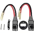 Camco Trac Outdoors High-Current Connector Kit, 8 Gauge | Upgrade Your Trolling Motor Connectors to High-Current 12V or 24V Power | for 60 Amp 12/24/36V Power (69441), Black