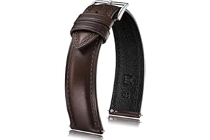 Getalia Luxurious leather Watch Band, Top Grain Genuine Leather Vintage Oil Wax, 18mm 19mm 20mm 21mm 22mm Quick Release Replacement Retro Straps for Men and Women, Thick & Soft
