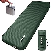 NYECHTO Self Inflating Sleeping Pad for Camping, 4" Extra-Thick Memory Foam Camping Mattress with Electric Pump, Fast Inflate & Deflate,9.5 R-Value Insulated Camping Pad for Car Travel Tent Cot, Green