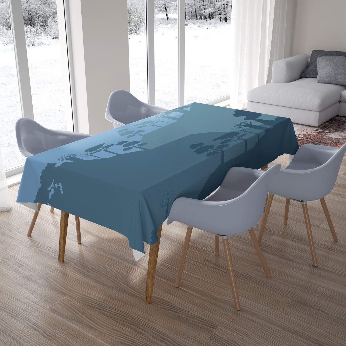 Bonamaison Kitchen Decoration, Tablecloth, 140cm x 200cm - Designed and Manufactured in Turkey